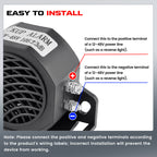 FENYRUSY 12–48V DC 110dB Heavy Duty Backup Alarm – Reverse Warning Alarm for Trucks, Vans & Equipment