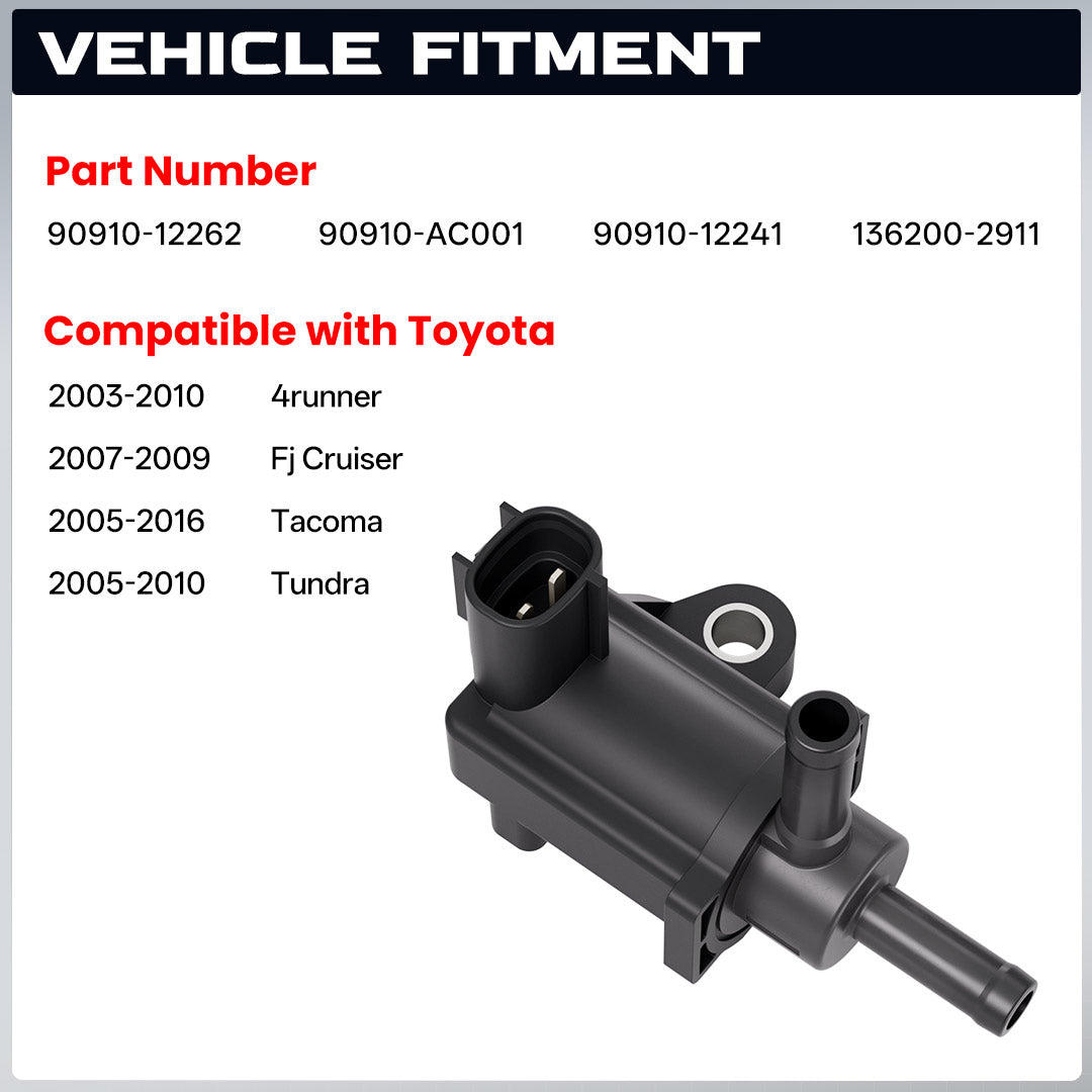 EVAP Purge Valve Replacement for TOYOTA OE 90910-12262 90910-AC001